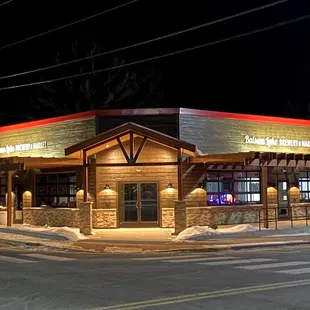 exterior at night