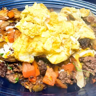 One of our hearty breakfast skillets