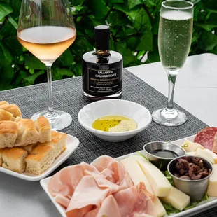 Antipasto Emiliano! Al fresco dining in our patio!