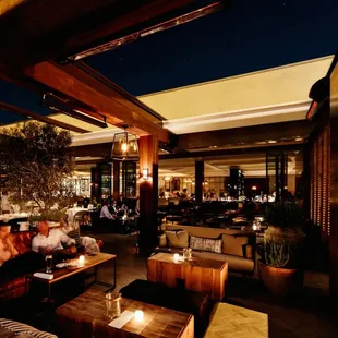 Baltaire's airy, spacious outdoor terrace.