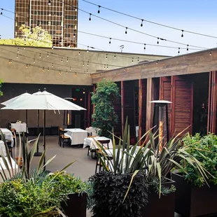 Our brand new Social Hour patio, where you can enjoy specials on drinks &amp; bites from 4:30 to 6 Tues-Fri!