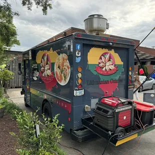 The rear view of the Baltic Bites food truck.