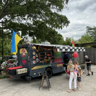 The Baltic Bites food truck outside of Bond Brothers Beer Company