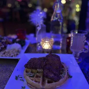 Chicken and waffles