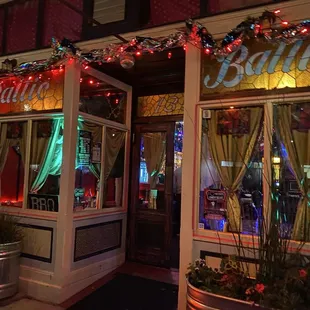 Front of the bar cafe