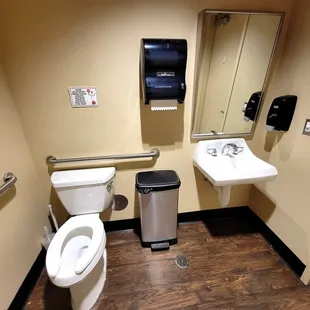 One of 2 restrooms