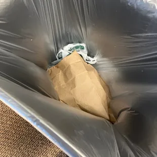 their food in the trash where it belongs