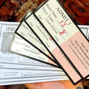 5'13'2022 Current tickets and some freebies !!