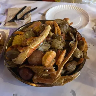 Steamed Seafood