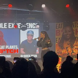 Remy Ma performing at Pinky Cole book tour