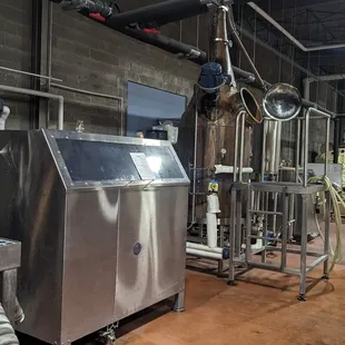 the inside of a brewery