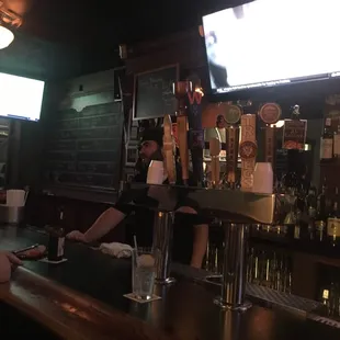 a man sitting at the bar