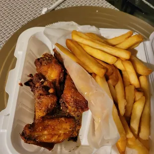 5pc lemon garlic wings