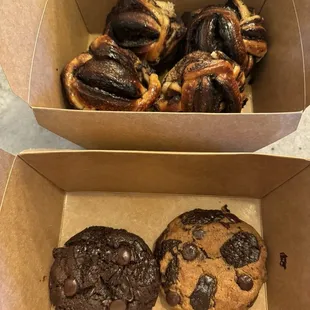 Chocolate babkas and cookies