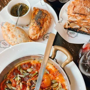 Provoleta and Empanadas de Humita