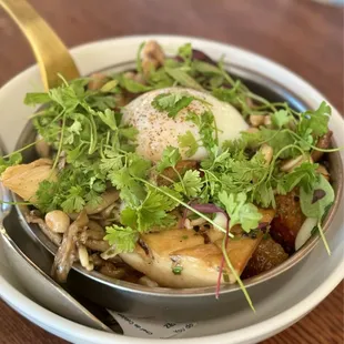 Setas Salteadas * mushrooms, truffle sherry vinaigrette, soy, poached egg