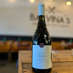Cardenal 50% Caladoc 50% Malbec 
From Parras Coahuila México
