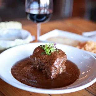 Tierra Maya, korubuta por ribs with Chicatana Adobo Sauce
