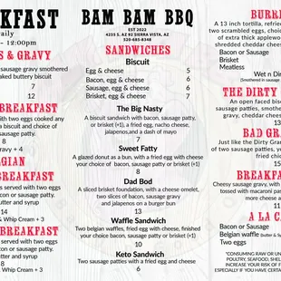 Breakfast everyday 7am - 12pm