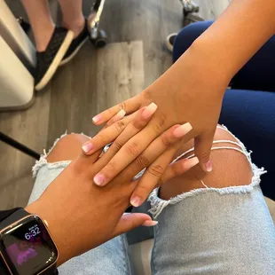 Took my sister to get her nails done with me came out cute I loved my nails and she loved hers!!