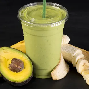 a banana and avocado smoothie