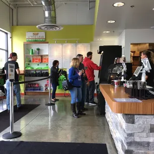 Front counter and menu.