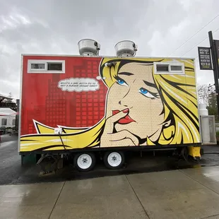 I love their pop art food cart!