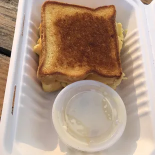 Nice and gooey with a side of gravy