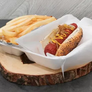 Classic Maxwell st polish and fries.