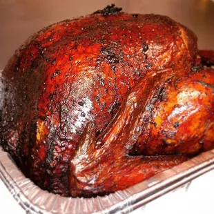 a roasted turkey