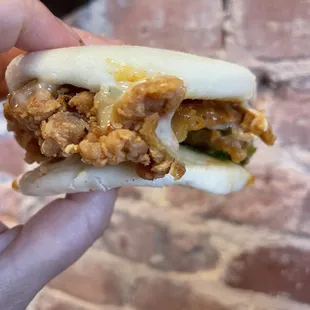 Sambal Honey Fried Chicken Bao