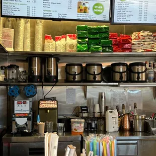 Behind the counter