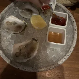 Oysters ($1 each at happy hour)