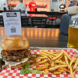 Bambei Burger and Hop Bomp IPA