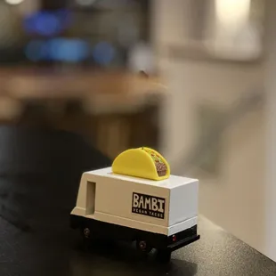 a taco truck on a table