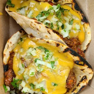 Garden Chorizo Tacos $7/each