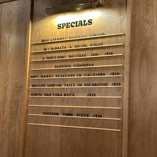 Specials