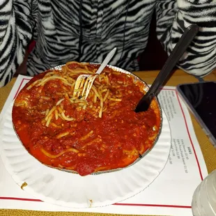 Baked spaghetti