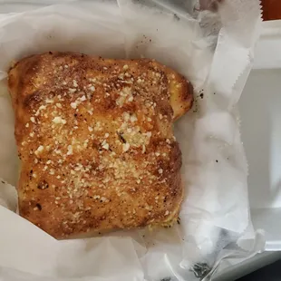 Calzone. Good-sized and full of goodies