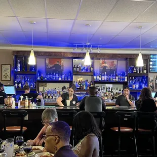 Bar with many selections and draft beer