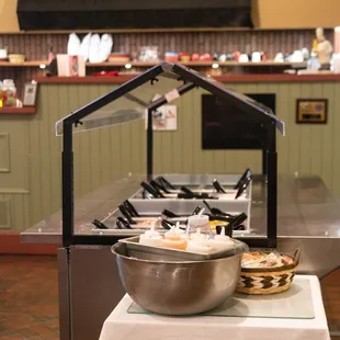 a table with food