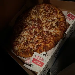 Meat lover&apos;s pizza!