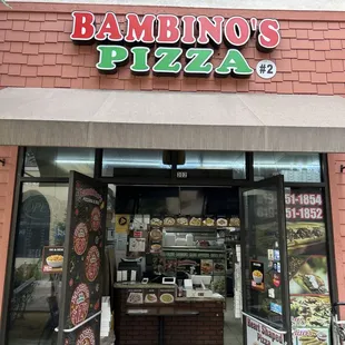 Entrance to Bambino&apos;s Pizza in Otay Ranch.