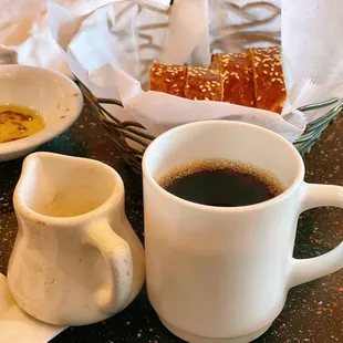 Coffee; House made bread