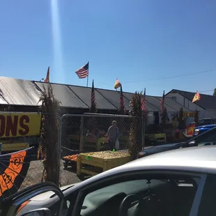 a car parked in front