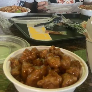 Orange Chicken with White Rice