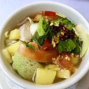 Sea bass soup / special