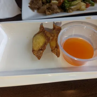 We almost ate all the Crab appetizer before I got the photo. Perfect size!