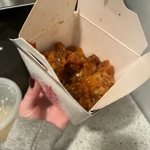 Orange Chicken... this was the worst item. Just breading and sauce. The chicken was tough, stringy, and chew.