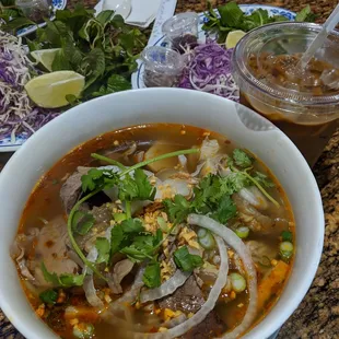 Bun Bo Hue and Coffee